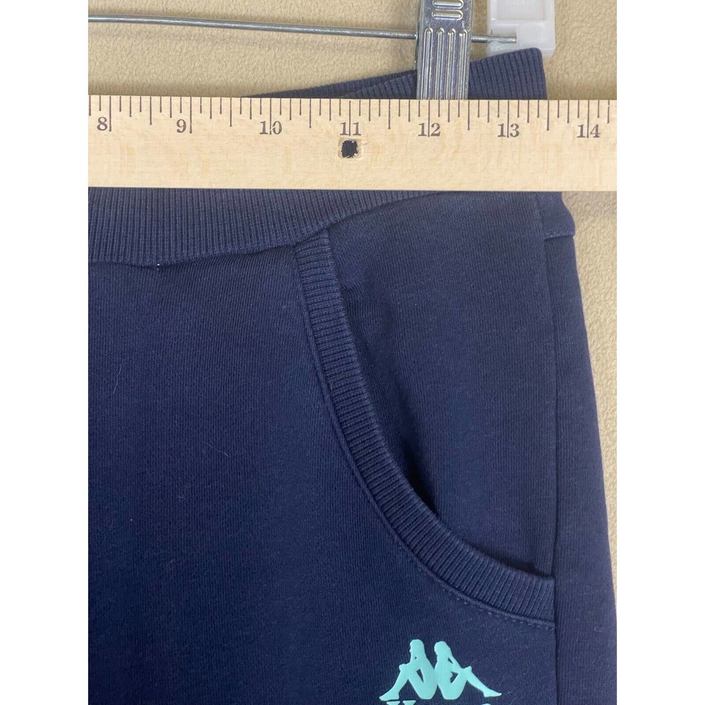 Kappa Sweatpants Adult Extra Small Blue Soccer Logo Spell Out Pocket Womens - Picture 3 of 11